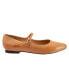 Фото #1 товара Trotters Hester T2007-274 Womens Brown Narrow Leather Mary Jane Flats Shoes 11