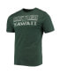 ფოტო #4 პროდუქტის Men's Heathered Charcoal, Green Hawaii Warriors Meter T-shirt and Pants Sleep Set