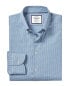 Фото #1 товара Charles Tyrwhitt Non-Iron Check Extra Slim Fit Shirt Men's 16.5" - 36" Sing