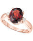 ფოტო #1 პროდუქტის Rhodolite Garnet (2-3/4 ct. t.w.) & Diamond (1/20 ct. t.w.) Ring in 14k Rose Gold