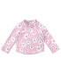 ფოტო #1 პროდუქტის Baby Girls Long Sleeve Zip Rash Guard Shirt UPF 50