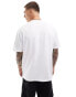 ASOS DESIGN relaxed t-shirt in heavyweight 240gsm white with chest print