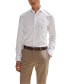 Men's Printed Oxford Stretch Cotton Slim-Fit Dress Shirt