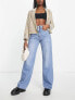 Фото #1 товара Stradivarius 90s dad jeans in vintage blue