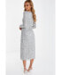 Фото #2 товара Women's Long Sleeve Sequin Midi Dress