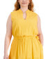 ფოტო #4 პროდუქტის Plus Size Sleeveless Tiered Midi Dress