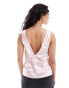 Фото #1 товара ASOS DESIGN satin bow back cami top in pink