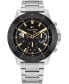 Men's Multifucntion Silver Stainless Steel Watch 46mm
