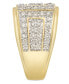 ფოტო #3 პროდუქტის Men's Diamond Cluster Ring (2 ct. t.w.) in 10k Gold