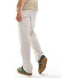 Фото #2 товара Jack & Jones loose fit tapered linen chino in beige