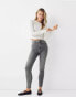 Bershka high waist skinny jean in grey