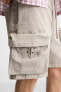 FADED CARGO BERMUDA SHORTS