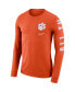 Фото #2 товара Men's Orange Clemson Tigers Local Mantra Performance Long Sleeve T-shirt