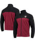 ფოტო #1 პროდუქტის Men's Black, Garnet Florida State Seminoles Flanker III Fleece Team Full-Zip Jacket