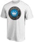 Фото #2 товара Men's White Charlotte FC Primary Logo Team T-shirt
