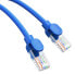 Kabel przewód sieciowy Ethernet Cat 6 RJ-45 1000Mb/s skrętka 1m niebieski