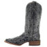 Фото #4 товара Corral Boots Distressed Embroidery Square Toe Cowboy Womens Black, Grey Casual