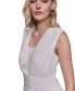 ფოტო #4 პროდუქტის Women's Pleated Peplum Sleeveless Top