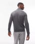 Topman essential roll neck in charcoal