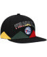 Фото #4 товара Men's Black Philadelphia 76ers Black History Month Snapback Hat