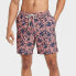 Фото #1 товара Men's 7" 4-Way Stretch Elevated Elastic Waist Trunk Swimsuit - Goodfellow & Co