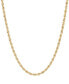 ფოტო #1 პროდუქტის 14k White Gold Diamond-Cut Rope Chain 18" Necklace (2-1/2mm)
