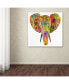 Фото #3 товара Dean Russo 'Elephant' Canvas Art - 14" x 14" x 2"