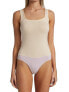 L'AGENCE 272089 Women's Molly Square neck Bodysuit Vintage White Size M