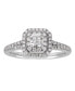 Фото #1 товара Кольцо Macy's Diamond Engagement 14K White Gold