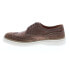 Фото #5 товара Мужские туфли Bruno Magli Salento Raffia коричневые текстильные офорты и ажурные 8