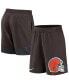 Фото #1 товара Men's Brown Cleveland Browns Stretch Performance Shorts