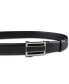 Men's Faux Leather Inlay Track Belt