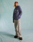 Фото #6 товара Miss Selfridge oversized washed graphic print Portland hoodie in indigo