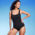 Фото #1 товара Women's Full Coverage Pucker Textured Square Neck One Piece Swimsuit - Kona Sol