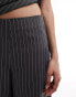 Reclaimed Vintage wide leg tailored trouser in pinstripe co-ord