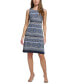 ფოტო #1 პროდუქტის Women's Printed Jersey Sleeveless Dress