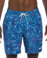 Men's Blender Tossed Logo-Print 7" Twill Swim Trunks