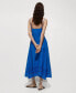 ფოტო #5 პროდუქტის Women's Turn-Down Neckline Embroidered Dress