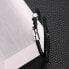 Black double leather bracelet Moody SQH3