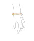 ფოტო #5 პროდუქტის Set Of 3 Interlocking Tri Color Twist Multi Stacking Bangle For Women Teen Bracelets Round Smooth Thin Brass