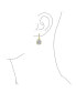 ფოტო #3 პროდუქტის Style Halo Clear Cubic Zirconia AAA CZ Fashion Formal Dangle Drop Teardrop Screw Back Clip On Earrings For Women Prom Bridesmaid Wedding Gold Plated