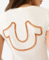 Фото #4 товара Women's Short Sleeve Horseshoe V-Neck T-shirt
