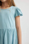Kız Çocuk Kısa Kollu Penye Elbise C0990a824sm