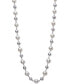 Фото #1 товара Belle de Mer gray & White Cultured Freshwater Pearl (5-6mm & 7-8mm) Statement Necklace in Sterling Silver, 18" + 2" extender (Also in Pink & White Cultured Freshwater Pearl), Created for Macy's