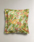 Leaf print pillowcase