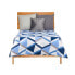 Reversible Bedspread 240 x 260 cm Blue White (6 Units)