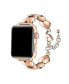 ფოტო #1 პროდუქტის Women's Lover Heart Stainless Steel Band for Apple Watch 42mm, 44mm, 45mm, 49mm