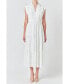 Фото #1 товара Women's Pintuck Details Sleeveless Midi Dress