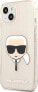 Karl Lagerfeld Etui Karl Lagerfeld KLHCP13SKHTUGLGO Apple iPhone 13 mini złoty/gold hardcase Glitter Karl`s Head