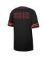 Men's Black Illinois Fighting Illini Free Spirited Mesh Button-Up Baseball Jersey